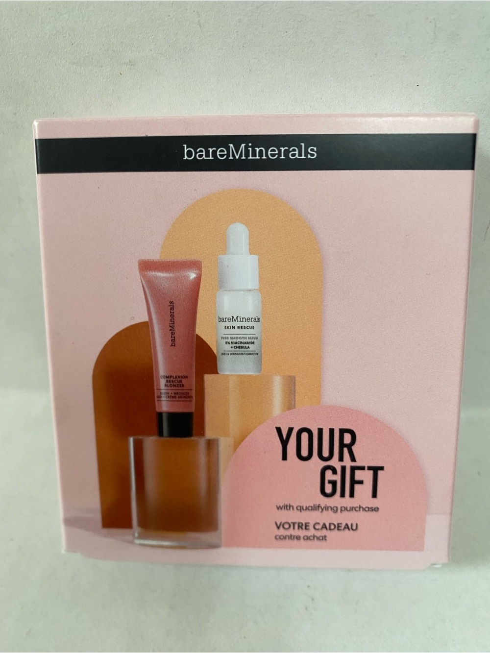 bareMinerals Skincare & Blush + Bronzer Duo in Soft Pink Packaging